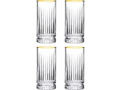 Pasabahce Longdrink Elysia 28 cl Transparant Goud 4 stuks