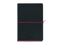 Notitieboek Aurora Tesoro A5 192blz lijn 80gr zwart rood