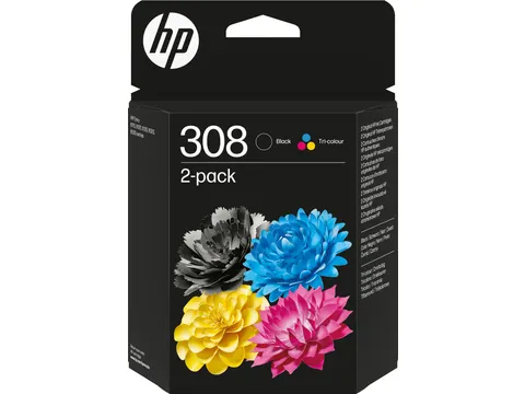 HP inktcartridge 308 6L6S6UE zwart + 3 kleuren