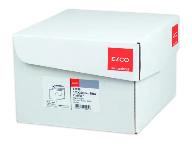 envelop Premium Optifix C5 FSC 80 gram met venster rechts 500 stuks