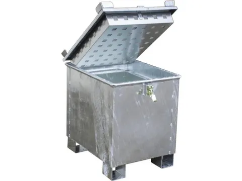 lithium-ion opslagcontainer,90l,HxBxD 750x600x800mm,vuurverzinkt