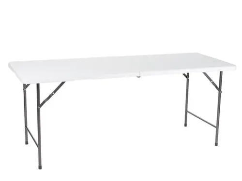 Vouwtafel weerbestendige Klaptafel 180x70x74cm HDPE Wit