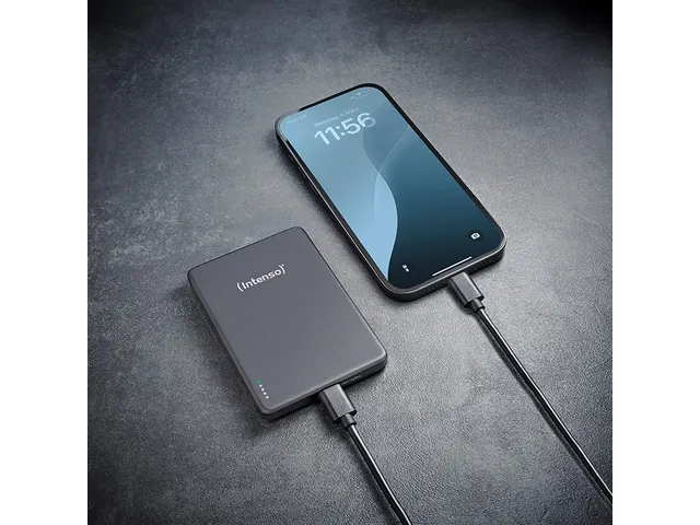 7344034 INTENSO Powerbank Li-Polymer 10.000 mA grijs MagSafe
