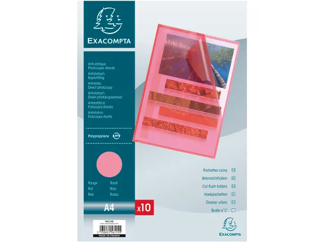 PK 10 L-map glad PP 12/100 A4 rood