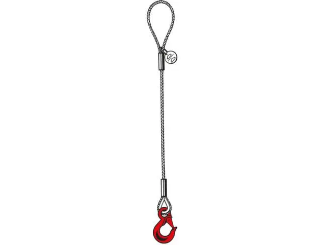 Élingue Câble Fil D'acier Galvanisé Force 2T Câble Ø 14Mm Longueu