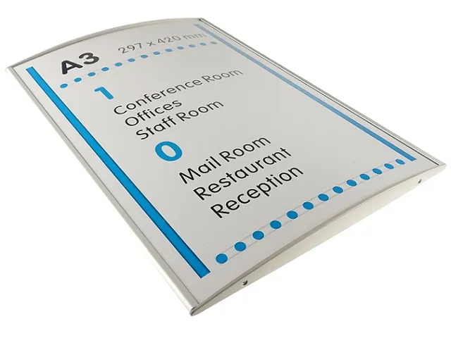 Menoor Deurbord Premium Gebogen A3