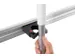 Rail mural Toolflex 50cm avec 3 pinces ø 20/30 mm