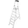 trapladder,eenzijdig,7treden,bordes met profiel,Stand H 1,5m