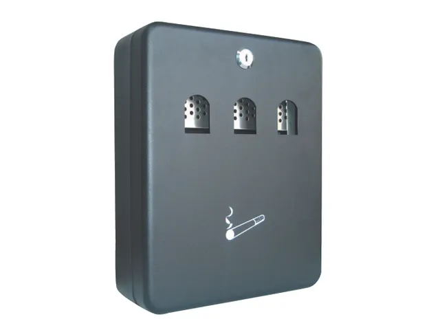 Wandasbak staal 24x30x9cm 3L met 2 sleutels