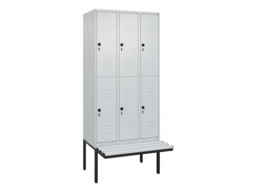 Dubbeldekse dekenkist,HxBxD 2120x900x815mm,3x2vak.,vak B 300mm