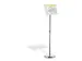 Support information sur pied avec cadre clipsable A4 aluminium