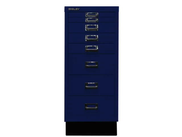 kantoor-ladekast HxBxD 670x279x380mm 8 laden romp oxfordblauw staal