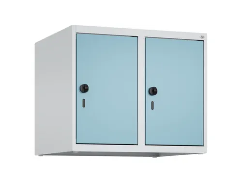 opzetkast,v. locker,2vak.,vak B 300mm,HxBxD 500x600x500mm,draaigrendel