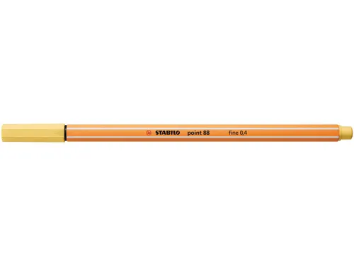 Fineliner STABILO point 88/23 fijn lichtgeel