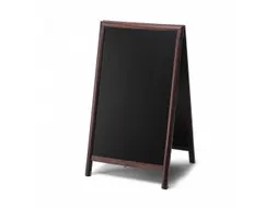 Krijtstoepbord 68x120cm Donkerbruin
