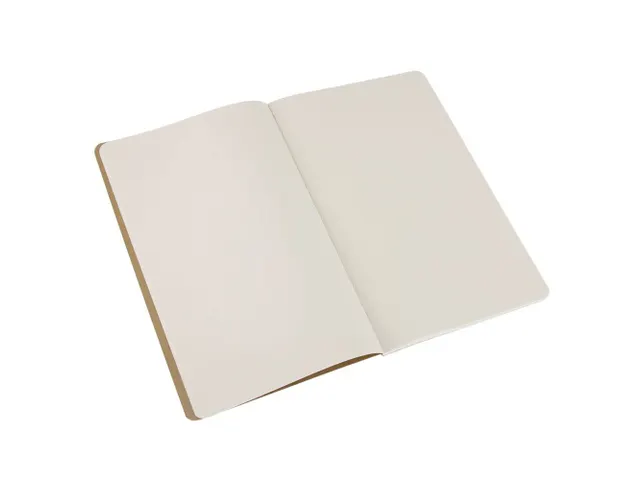 Schrift Moleskine 130x210mm blanco 160 pagina's 70gr kraft set à 3 st