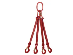 Hijsstroppen 4-Sprong Draagvermogen 0-45° 10 5T Nuttige L 1 5M Rood