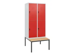 Dubbeldekse dekenkist,HxBxD 1950x800x815mm,2x2vak.,vak B 400mm