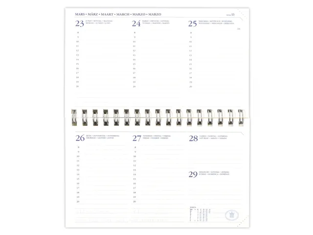 Agendavulling 2026 Ryam Memoplan 7 Compact 7 dagen/2pagina's landscape