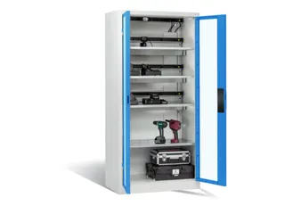 acculaadkast,HxBxD 1950x930x500mm,15stekkerdozen 230 V,ventilator - 2