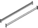 Lengtetraversen,v. breedvakstelling,B 1800mm,vakl. 500kg,m. borgpen