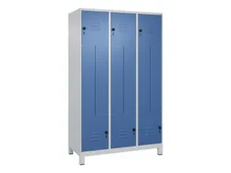 Z-garderobekast,HxBxD 1950x1200x500mm,vak B 200/400mm,draaigrendel