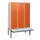 locker met bank,HxBxD 1950x1200x815mm,3vak,vak B 400mm,cil.-slot
