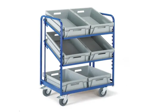 etagewagen,draagverm. 200kg,3etage(s),open,laadvl. LxB 1240x620mm