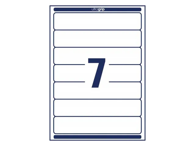 ordnerrugetiket Avery 192x38mm wit 25 vel 7 etiketten per vel