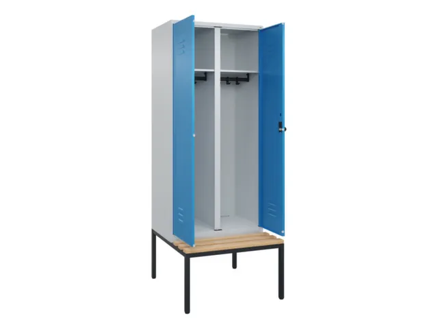 locker voor scheiding van kleding,HxBxD 2120x800x815mm,2vak