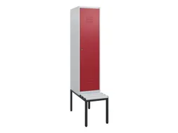 locker met bank,HxBxD 1950x400x815mm,1vak,vak B 400mm,cil.-slot