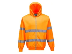Portwest B305 hi-viz hoodie, fluo oranje, maat S, per stuk