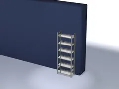 dossierstelling,grondveld,HxBxD 2000x810x335mm,vaklast 60kg