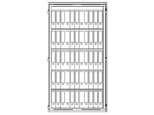 Stalen Kantoorkast 1867x1011mm S2 Lfs 30 P R Ral 7024