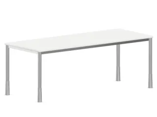 In hoogte verstelbaar bureau,HxBxD 720-840x2000x800mm,Bl-wit - 2