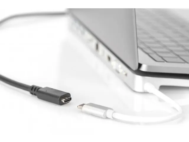USB Type-C verlengkabel Type C St/Bu 2m 3A 480MB Versie 2.0 Zwart