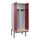PBM-locker met bank,HxBxD 2120x800x815mm,2vak,vak B 400mm,draaigrendel
