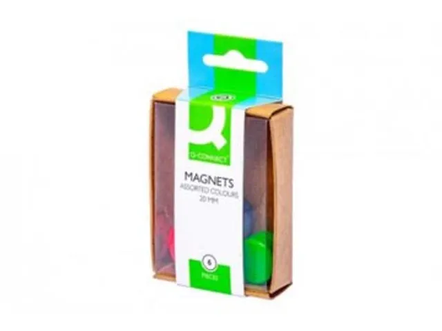Magneten 20mm Geassorteerde Kleuren 6 Stuks