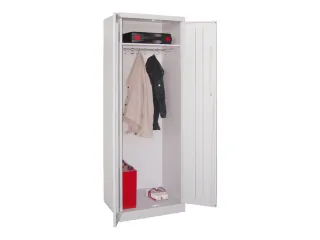 kleding-/wasgoedkast,HxBxD 1800x600x500mm,RAL7035,front RAL7035 - 2