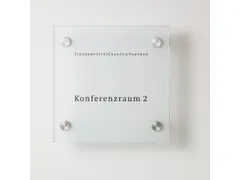 Deurbordje HxBxD 150x150x28mm 4 Wandhouders Rvs