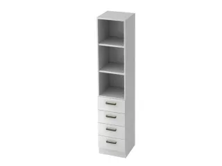combikast,HxBxD 2000x406x420mm,3ordnerhoogte stelling,4lade(n) - 1