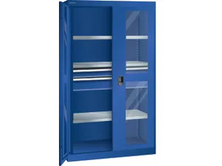 zwaarlastkast met openslaande deuren,HxBxD 1950x1100x641mm,lak RAL5005 - 3