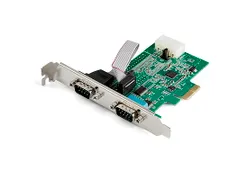 2-port PCI Express RS232 Serial Adapter Kaart