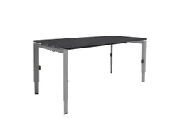 Bureau Linesto N3 hoogte instelbaar 160x80cm houtprint schaduw alu