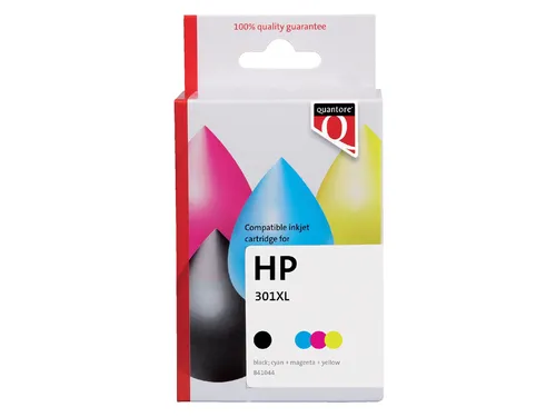 Inktcartridge Quantore alternatief tbv HP CH563EE CH564EE 301XL zwart+