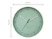 Horloge murale NeXtime Berlin L de 40 cm en aluminium vert menthe