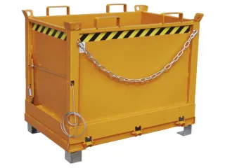 klapbodemcontainer,HxLxB 845x840x1245mm,0,5m³,hijsogen,vorksloffen - 1