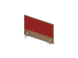 opzetpaneel bureau aanbouw zijkant NT-cherry BN4011-rood 800mm - 1
