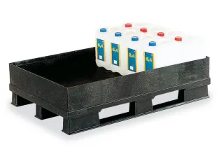 Palletopvangbak 4x 60l Opvangvol. 120l Pe 315x 1200x 800mm - 1