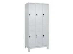 dubbeldekse locker,HxBxD 1950x900x500mm,3x2vak.,vak B 300mm